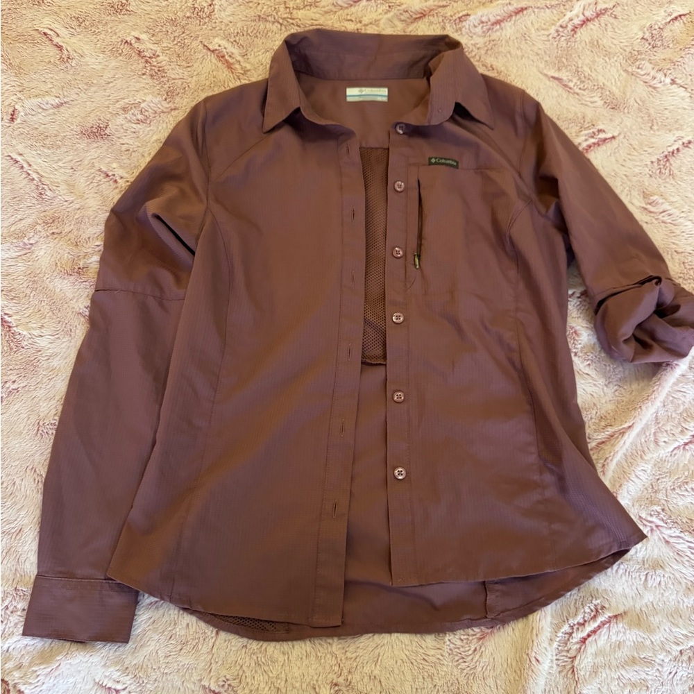 Columbia Mauve Pink Women’s
 Casual Button Down Shirt - Small